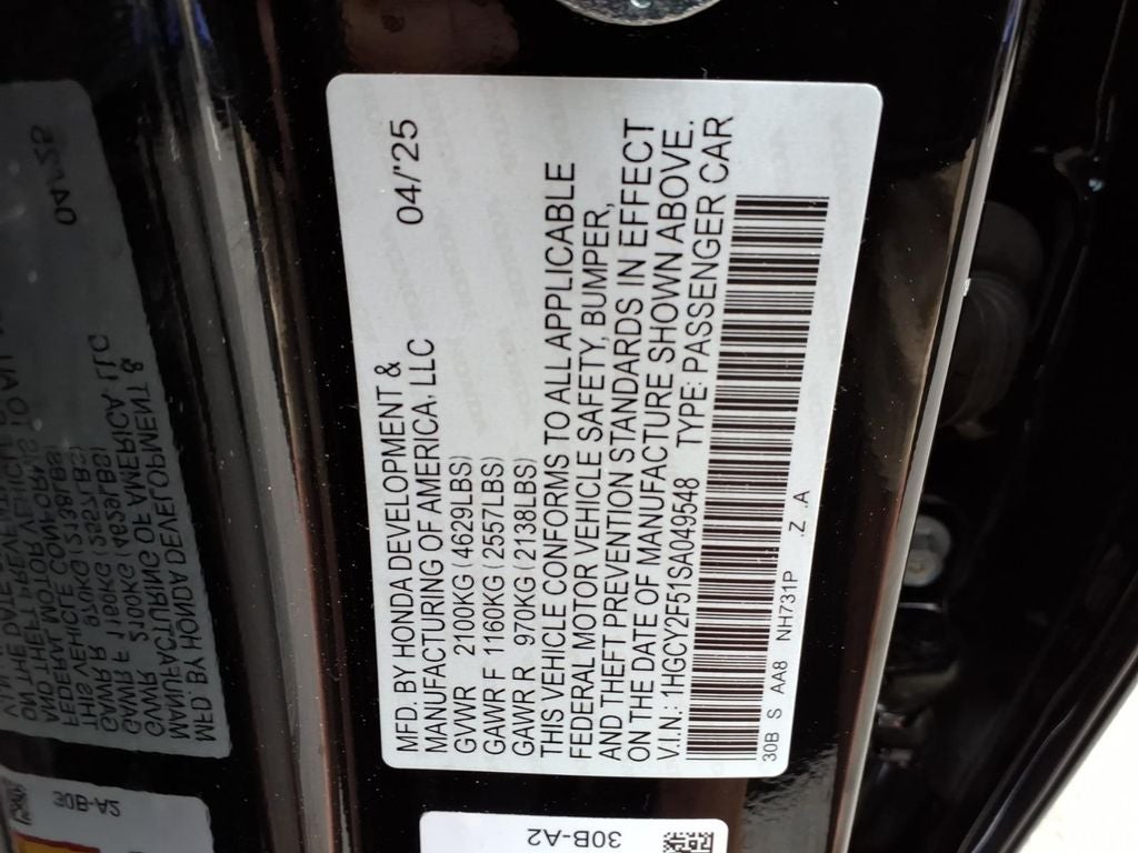 2025 Honda Accord Hybrid Sport