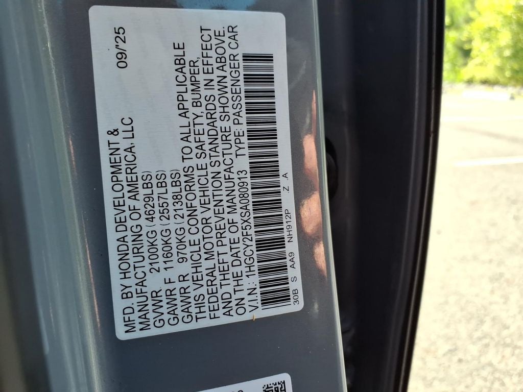 2025 Honda Accord Hybrid Sport