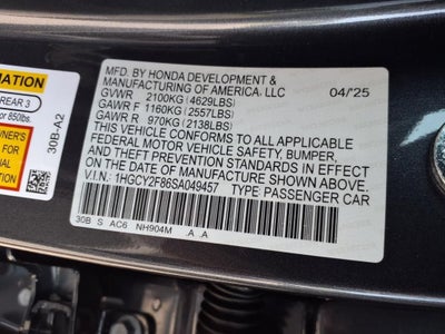 2025 Honda Accord Hybrid Touring