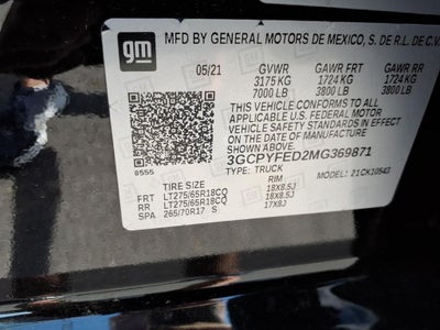 2021 Chevrolet Silverado 1500 LT Trail Boss