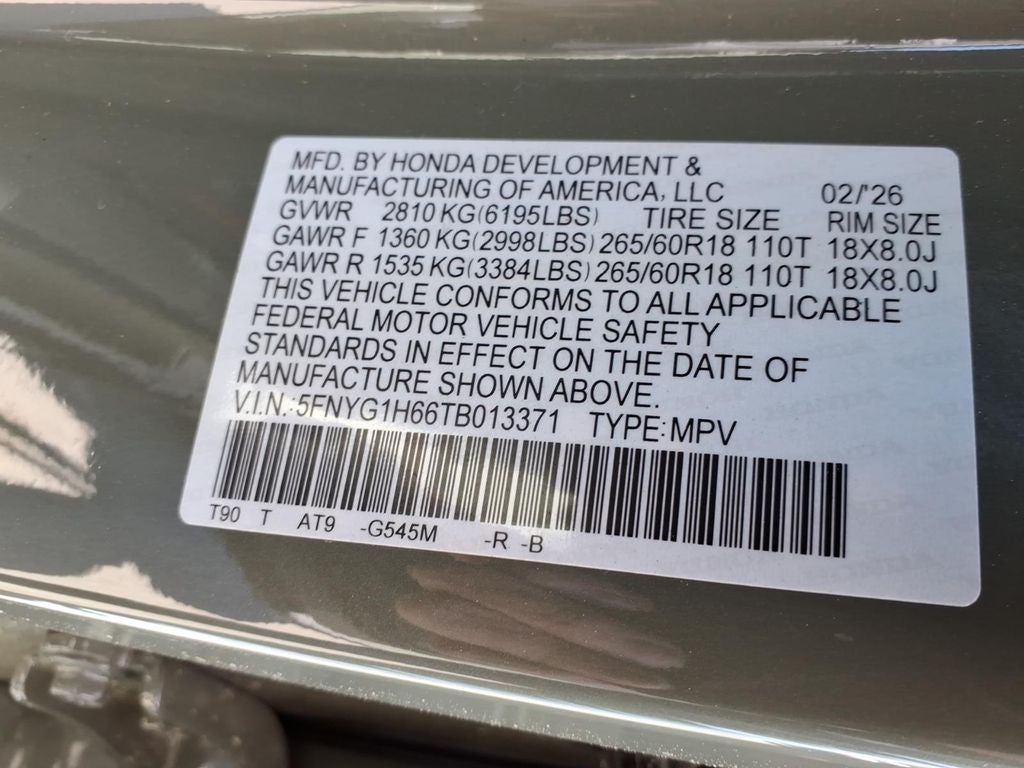 2026 Honda Pilot TrailSport