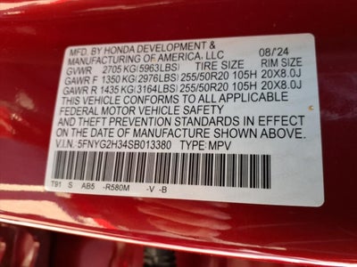 2025 Honda Pilot Sport