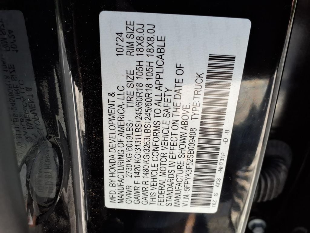 2025 Honda Ridgeline RTL