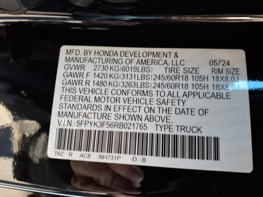 2024 Honda Ridgeline RTL